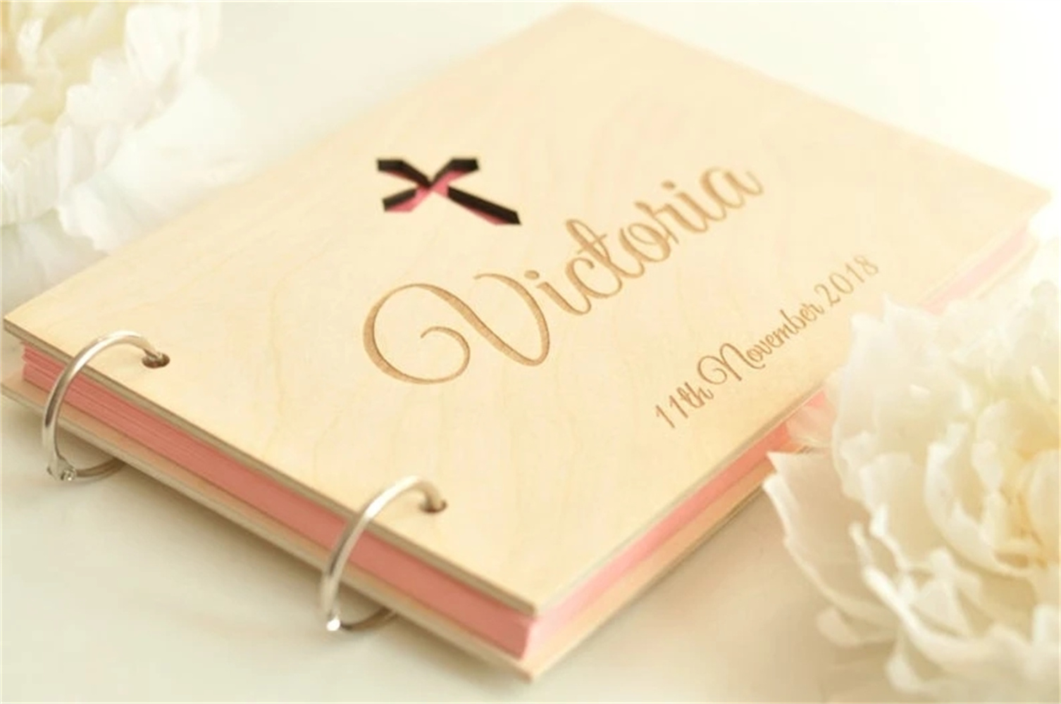 Custom Photo Book - Fertigen Jede Text Kreuz Holz Baby