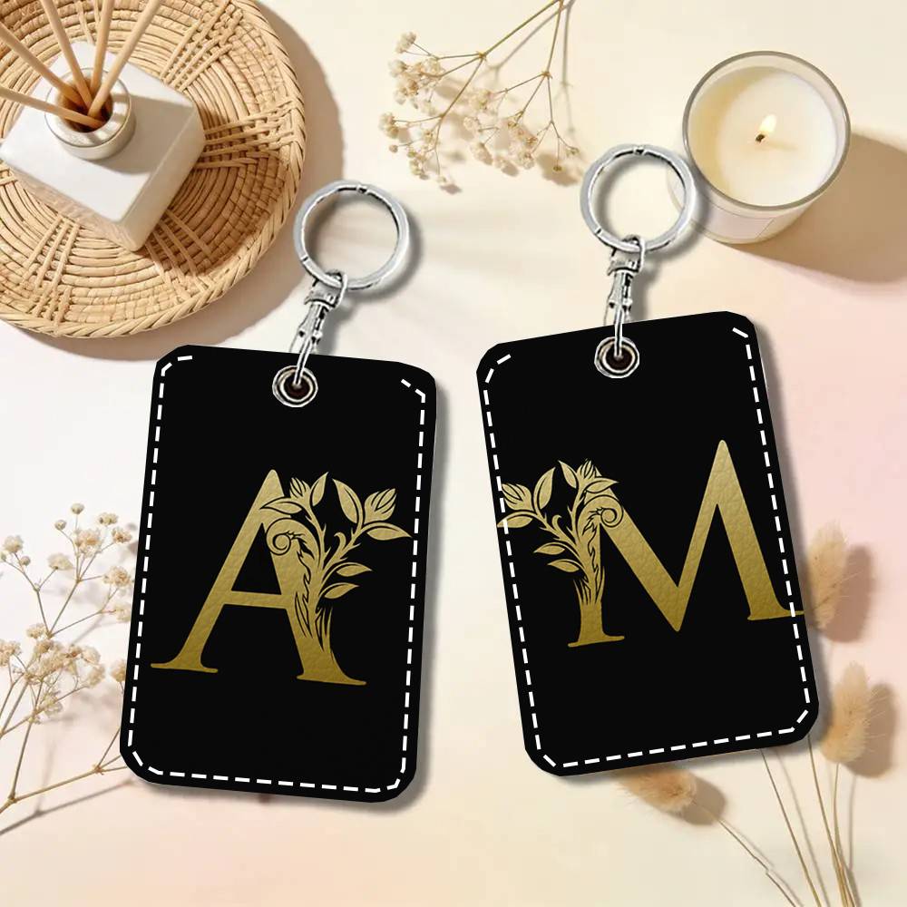 Buchstaben-Monogramm-Kartenetu – Monogram Keychain Leather Bewertung und Preis