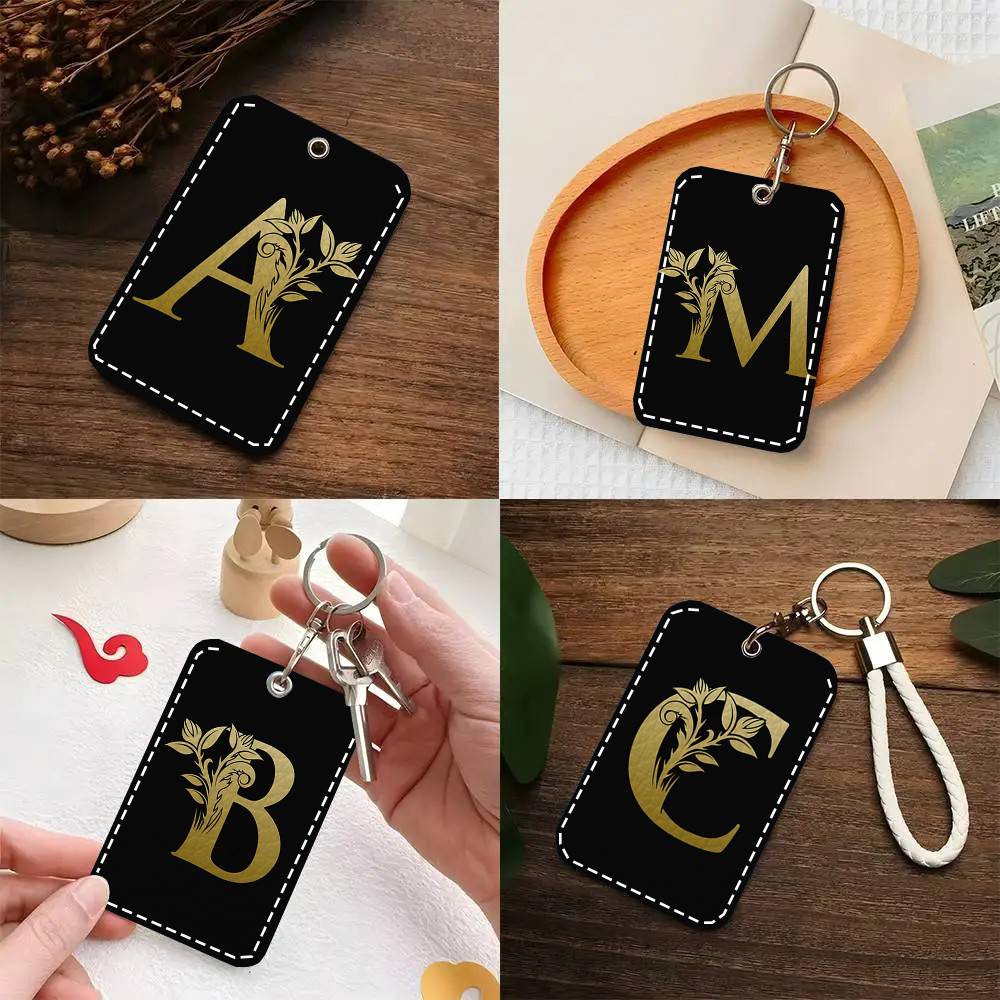 Buchstaben-Monogramm-Kartenetu – Monogram Keychain Leather Bewertung und Preis
