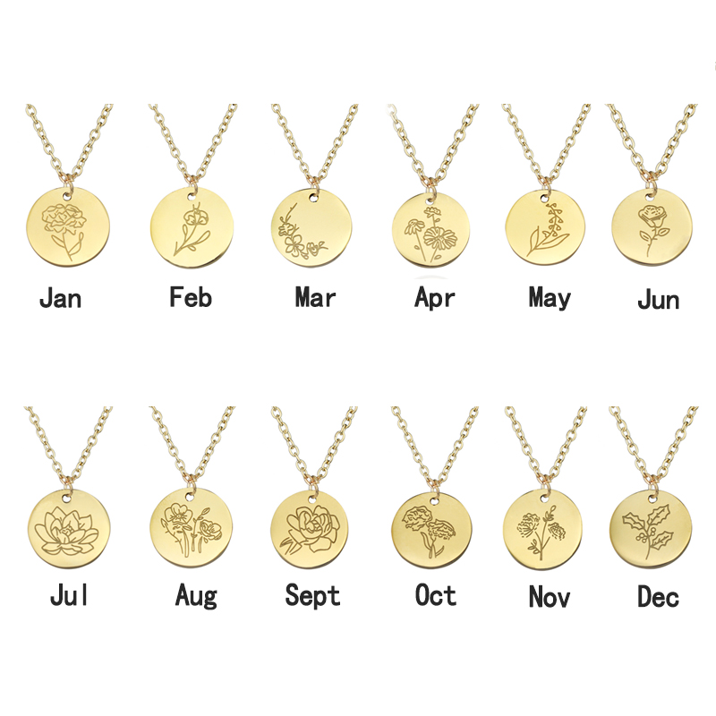 Titan Stahl Dezember Blume unr – Birth Flower Necklace Bewertung und Preis
