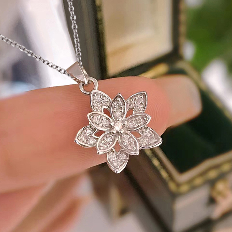 Blumen-Halskette aus 925er-Ste – Birth Flower Necklace Bewertung und Preis